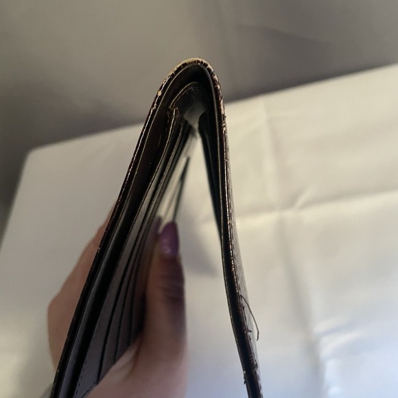 Vintage Lord Buxton Saddle Cowhide Bifold Leather Unisex Card Case Wallet USA - Picture 7 of 15